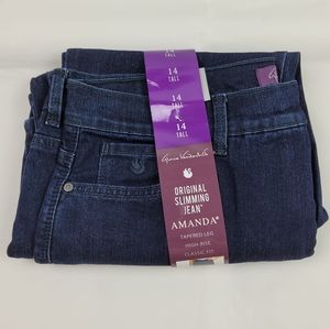 --SOLD--Gloria Vanderbilt Amanda Jeans 14 Tall High Rise Stretch Tapered